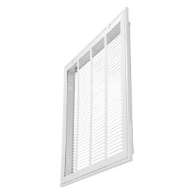 Return Air Filter Grille, Fits W20 x H20 Inch Duct Opening, Filter Not Included, Return Air Vent Cover for Wall