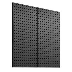 Metal Pegboard Panels, 24" x 12" Pegboard, 2 Panels, Heavy Duty Steel Peg Board Wall Organizer