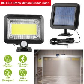 100 LED Solar Motion Sensor Wall Light,IP65 Waterproof Outdoor Solar Lamp