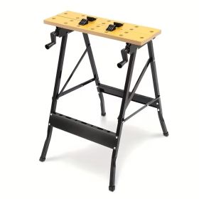 Portable Folding Workbench, Lightweight Woodworking Work Table with Durable Frame, Compact Storage DIY Work Bench for Garage, Workshop