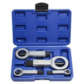 Tools 4pcs Heavy-Duty Nut Splitter Set - Multifunctional Metal Tool For Removing Broken, Damaged, And Corroded Screws And Nuts, Including Durable (Option: Blue)