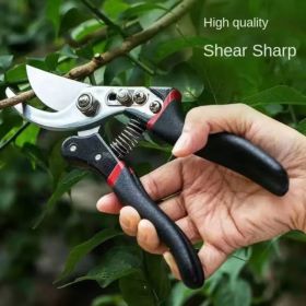 Garden Pruning Shears, Anvil Secateurs, Branch Cutter, 26mm Cutting Capacity (Option: ASSHOW)