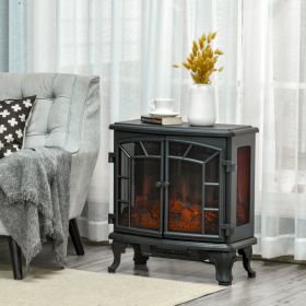27" Electric Fireplace Heater (Option: Black-690x360x650 mm)