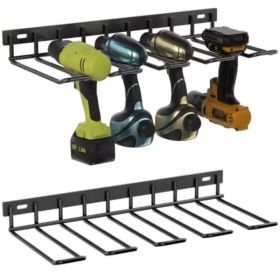 Wall Mounted Tool Holder Rack, Garage Organizer For Electric Drills, Storage Shelf (Option: ASSHOW)