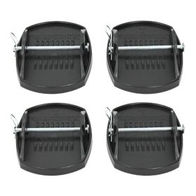 4Pcs Caravan Jack Pads Leveller Wheel Foot Leg Support Jacking Lift Pad Support Stand For Trailers RV Universal Jack Lift Pad (Option: asshown)