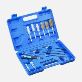 Tool For Repairing And Cleaning Fuel Injector Seats, Made Of Carbon Steel, Featuring A Black, Silver, And Blue Design (Option: Fuelinjectorbasecleaningtool)