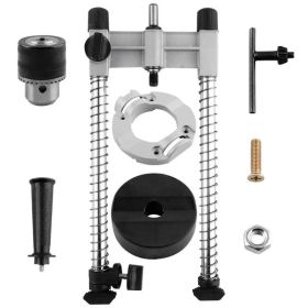 Versatile Electric Drill Stand: Vertical Drilling Support, Mobile Base, Holes For Drilling, Suitable For Various Drill Bits, Aluminiumlegierung & (Option: MobileDrillMachineStand)