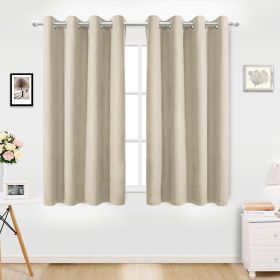 Indoor Blackout Curtain, 1Panel (size: Beige)