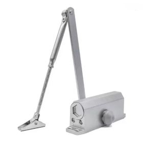 Fire Door Closer Hydraulic Silent Auto-Close For Interior/Commercial Use Easy Install Heavy Duty Adjustable Spring Mechanism 071 Large Size (Option: asshown)
