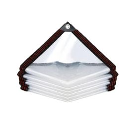 2M*4M Thick, Transparent Canopy Cloth, With A Sealing Ring, Heavy-Duty And Tear-Resistant Fabric, Suitable For Outdoor Use In Yards, Gardens, Pav (Option: TransparentCanopyCloth)