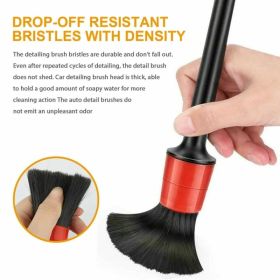 Detailing Brush Set Power Scrubber Drill Brushes Car Polish Pads Car Cleaning Brush For Car Air Vents Rim Dirt Dust Clean Tools (Option: asshown)